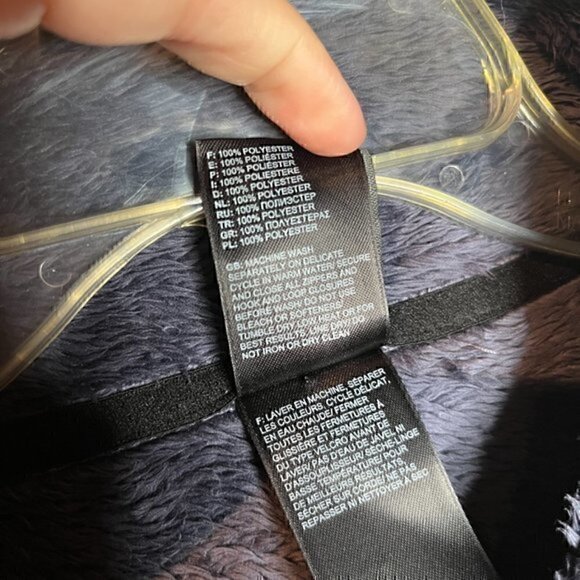 The North Face indigo Osito asymmetrical snap sweatshirt - Picture 6 of 6